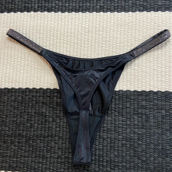 NWT Victorias Secret logo shine strap thong panty - Picture 4 of 8
